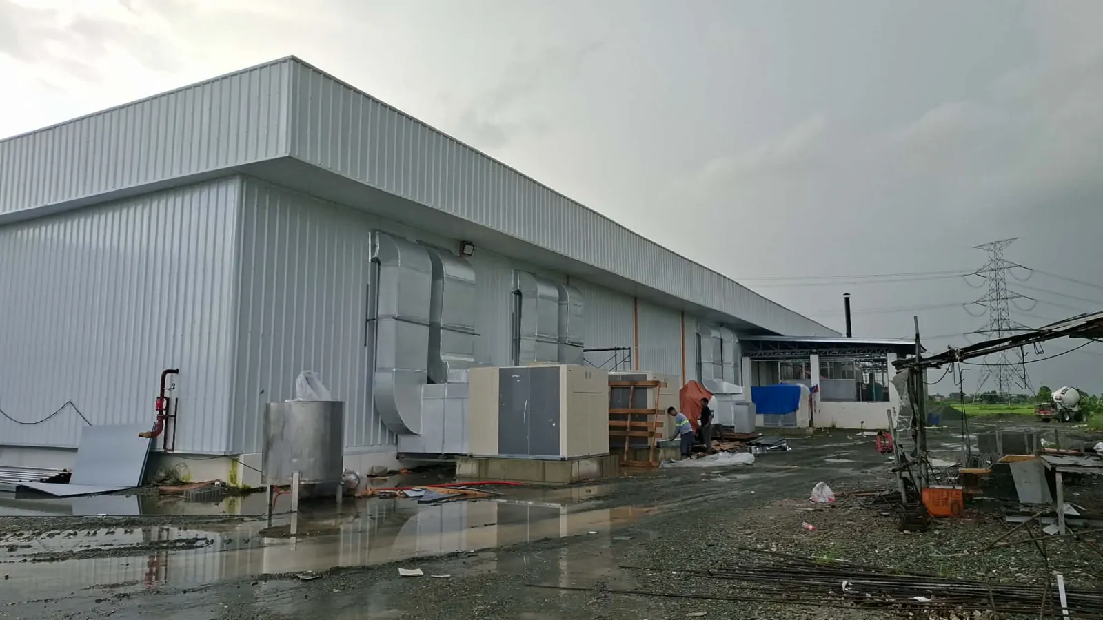 Exterior ducting installation at the Tapco Venture Inc. facility in Gapan, Nueva Ecija